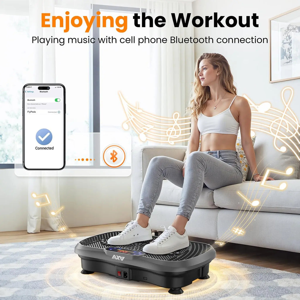 Vibration Plate Fitness Machine Full Body Shaker Workout Board for Weight Loss Fat Burner