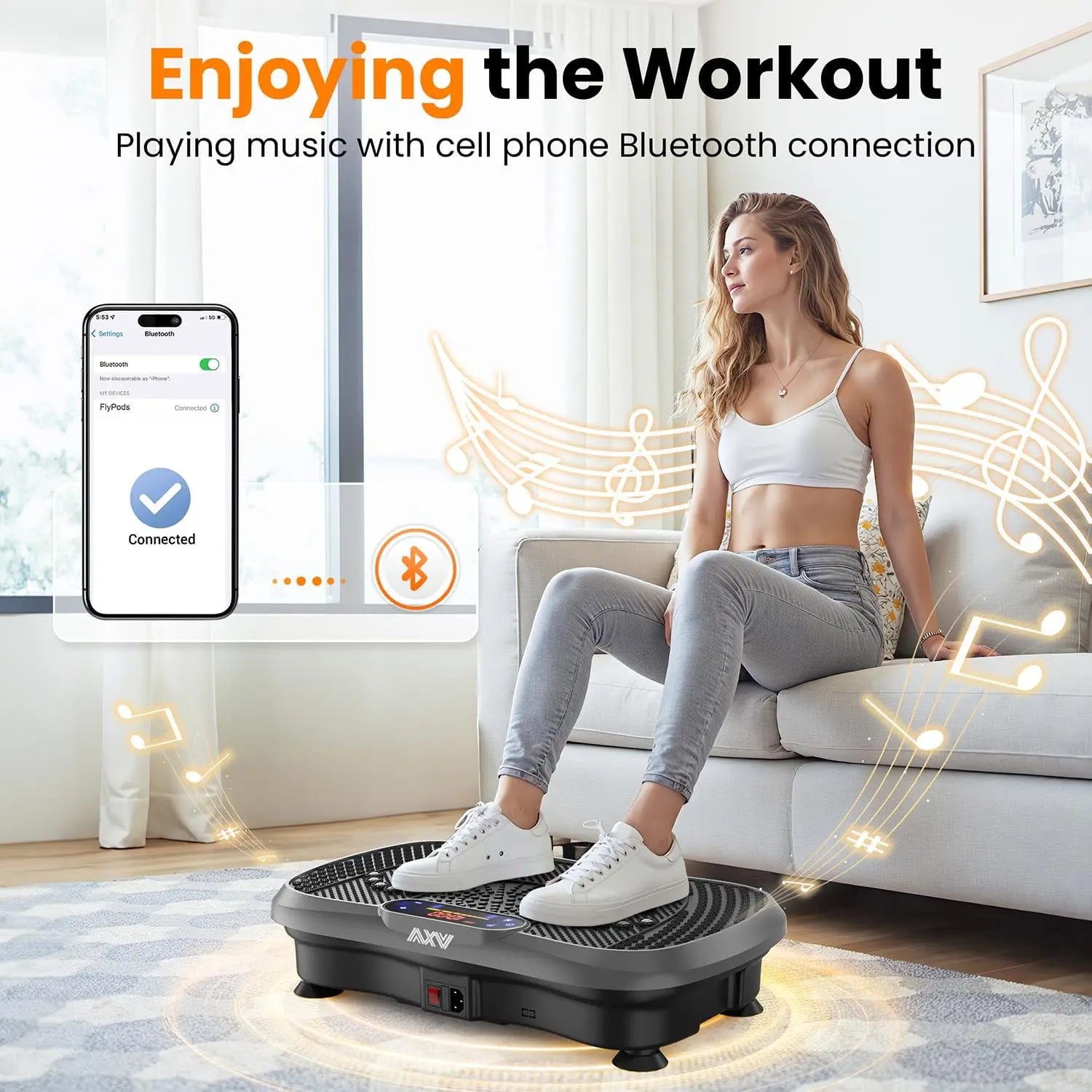 Vibration Plate Fitness Machine Full Body Shaker Workout Board for Weight Loss Fat Burner
