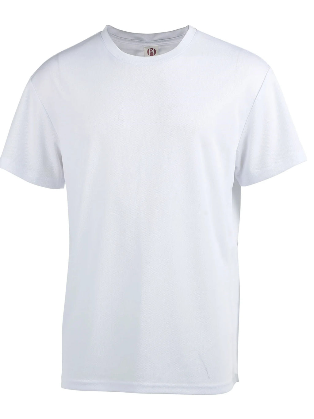 4-piece men's solid color round neck T-shirt - quick drying, breathable, moisture wicking,