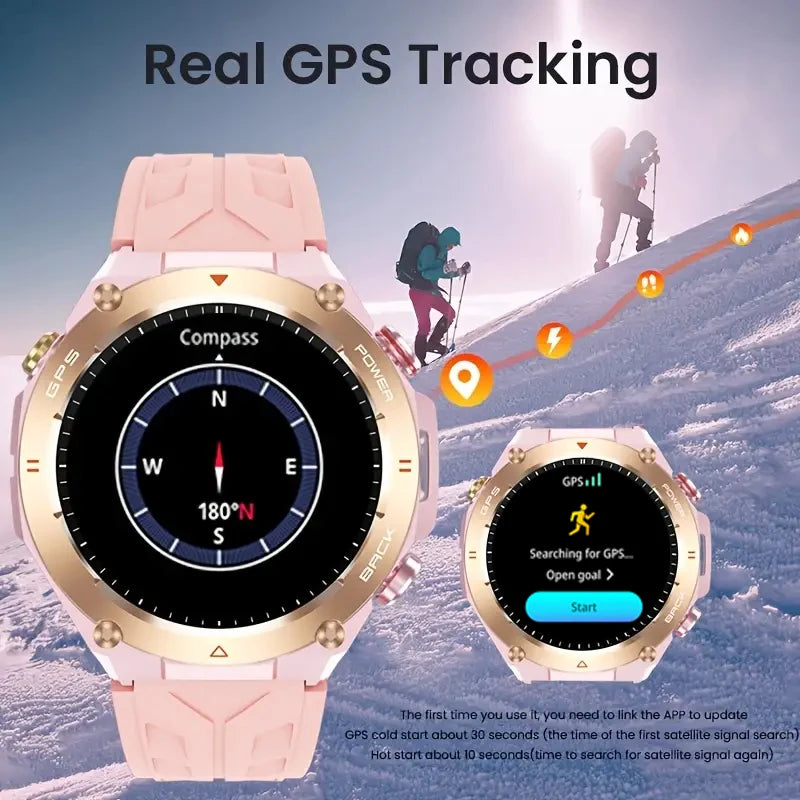SENBONO 2025 Built-in GPS Women's Smart Watch Bluetooth Call Waterproof Sports Fitness Tracker