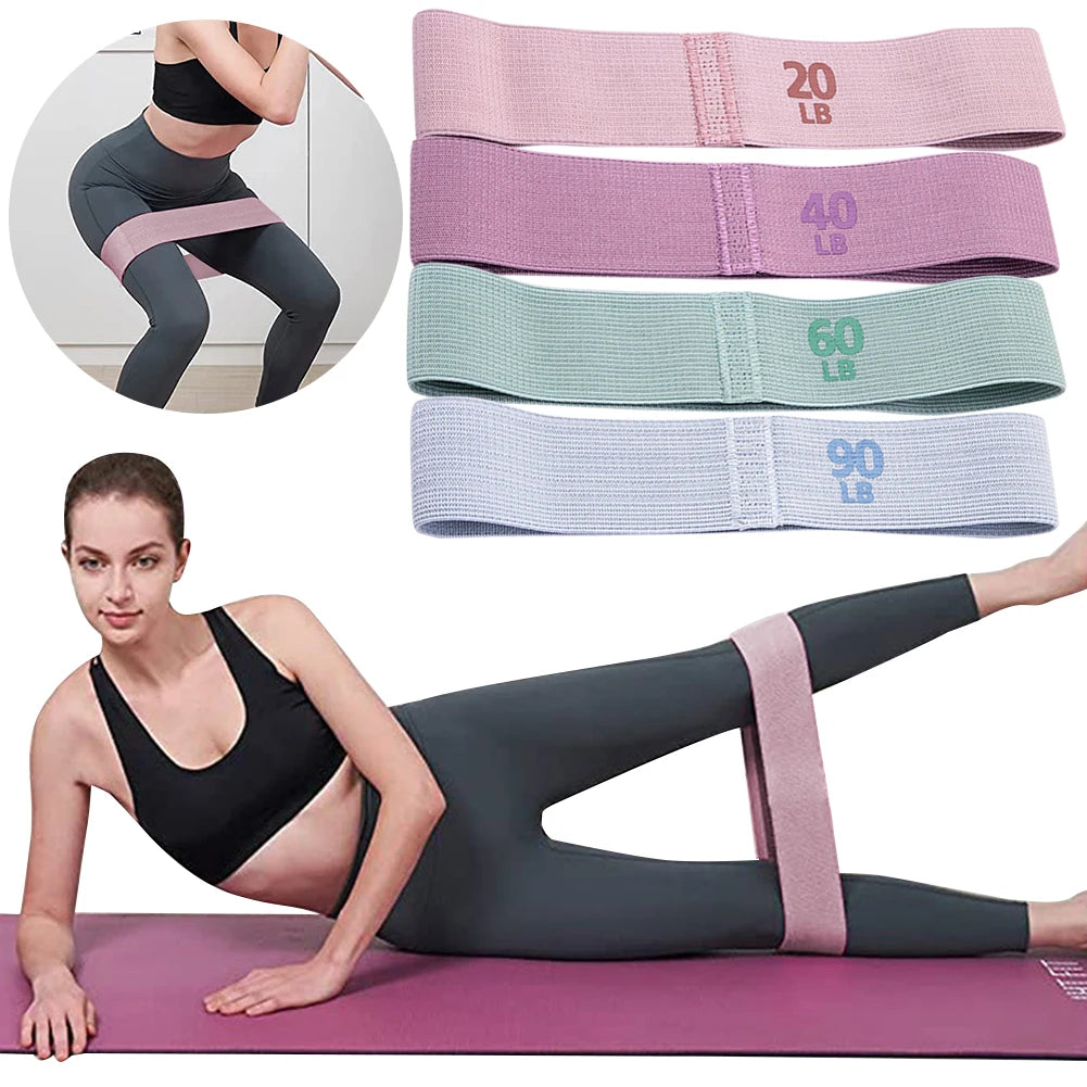 Yoga Hip Resistance Bands Anti-Slip Stretch Fitness Strips