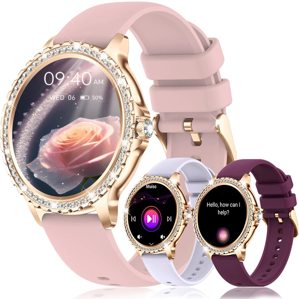Smart Watch For women - 1.32" Touchscreen Fitness Tracker with Wireless Call
