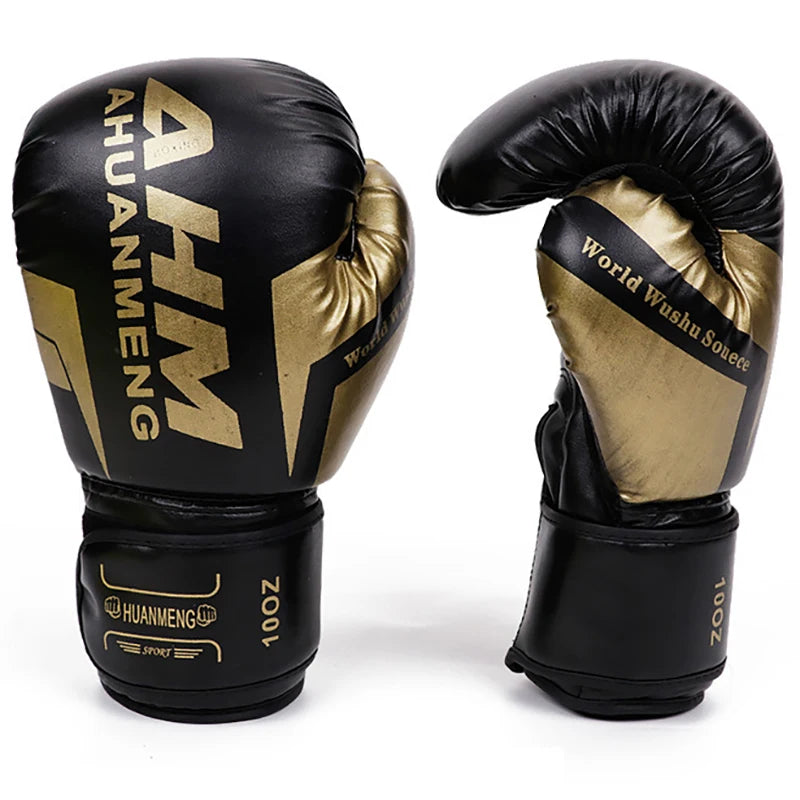 1 Pair Unisex Boxing  Training Exercise Leather Gloves