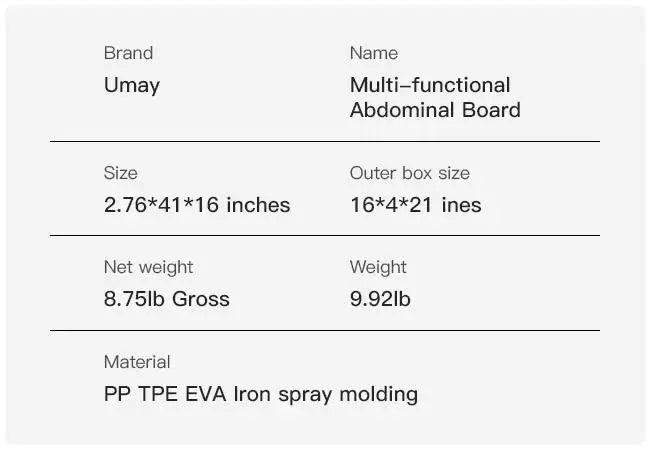 Umay  Ab Exercise Board, Pilates Reformer for Core Strength Training