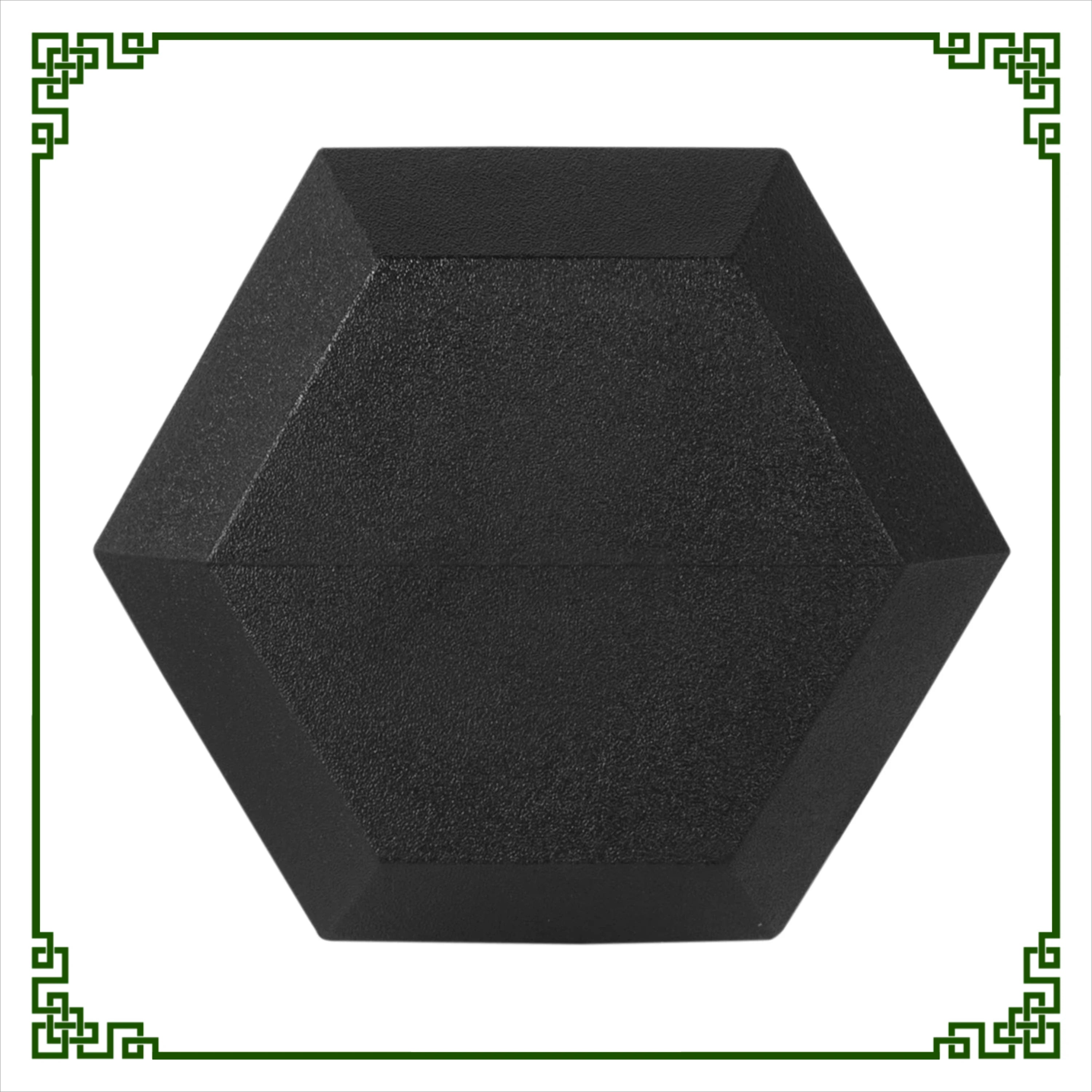 20lb Rubber Hex Dumbbell Pair, Non-Slip & Anti-Roll Design