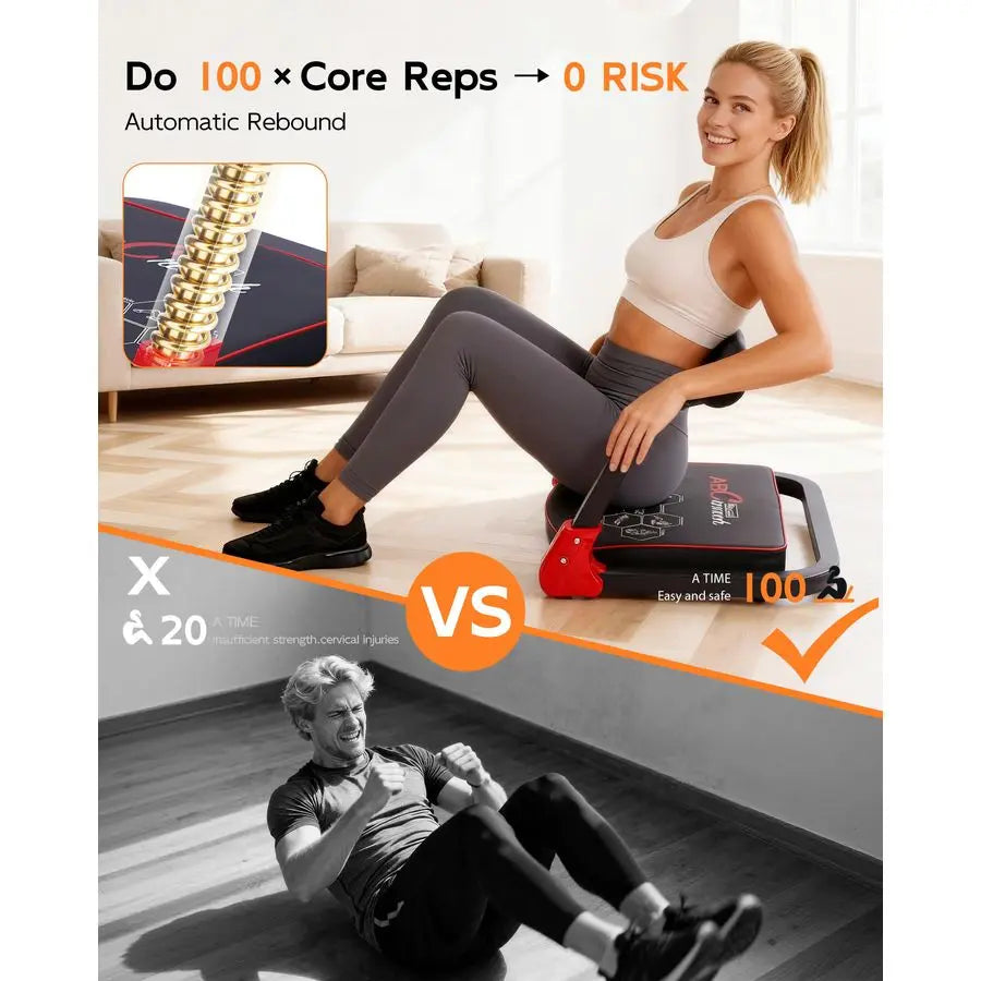 Core amp Sit Up Exercise Equipment for Home Gym, Ab Workout Equipment for Stomach Workout, Resistance Bands,