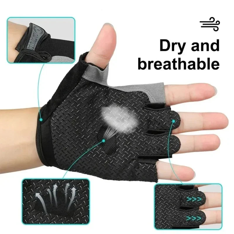 Fingerless Sports Fitness Training Men's Cycling Gloves