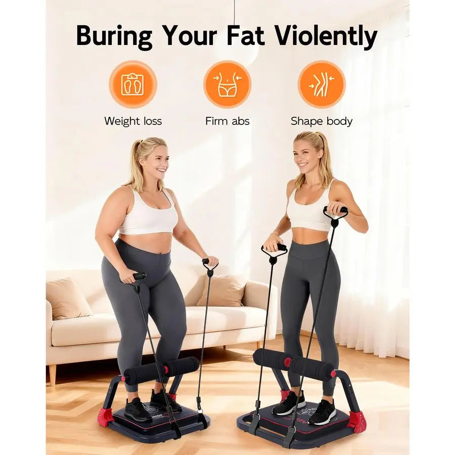 Core amp Sit Up Exercise Equipment for Home Gym, Ab Workout Equipment for Stomach Workout, Resistance Bands,