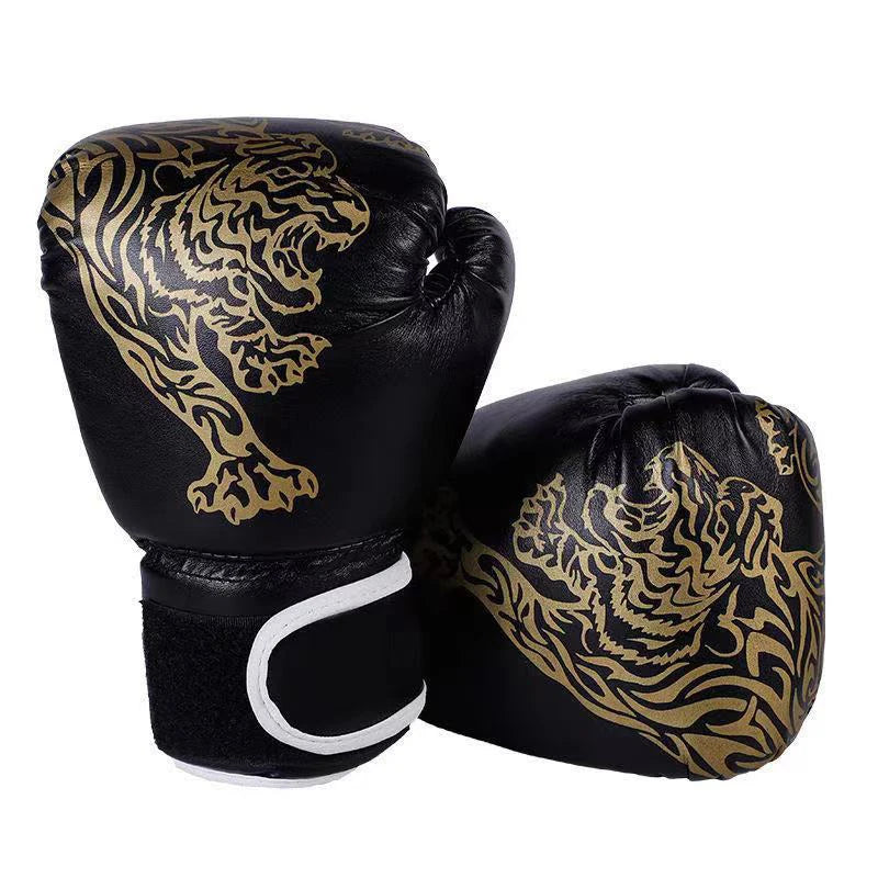 1 Pair Unisex Boxing  Training Exercise Leather Gloves