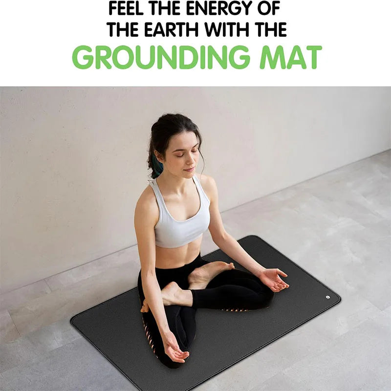 Yoga Grounding mat, suitable for home or office use to enhance health, with grounding wire