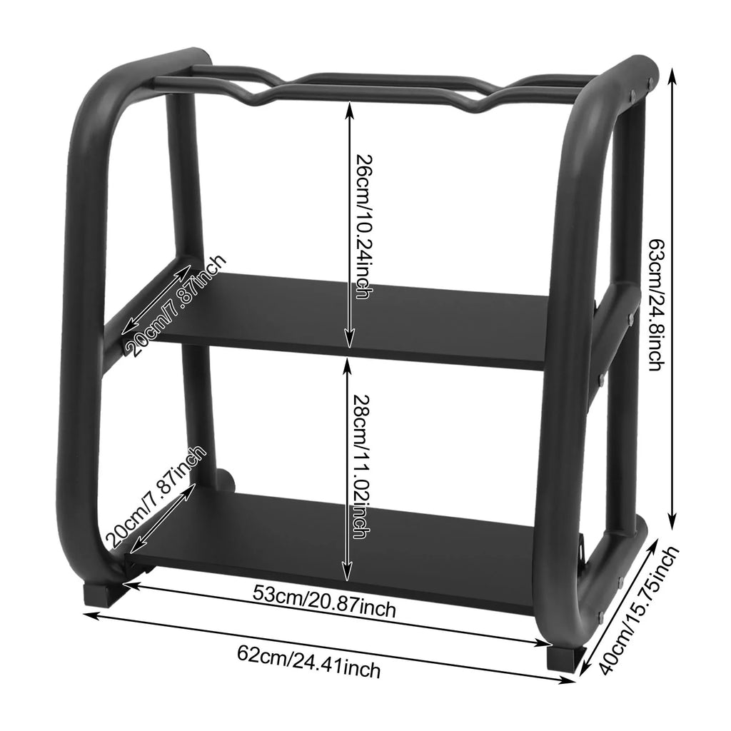 Kettlebell Storage Rack, Black Dumbbell Stand, Multifunctional Weight Stand Load bearing 220.46lbs，