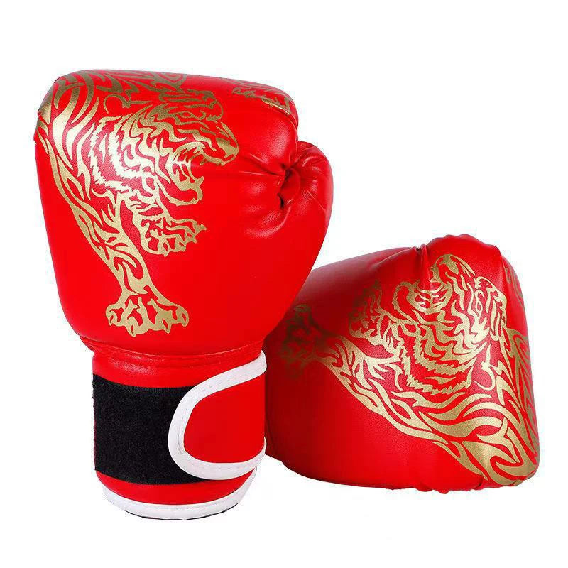 1 Pair Unisex Boxing  Training Exercise Leather Gloves