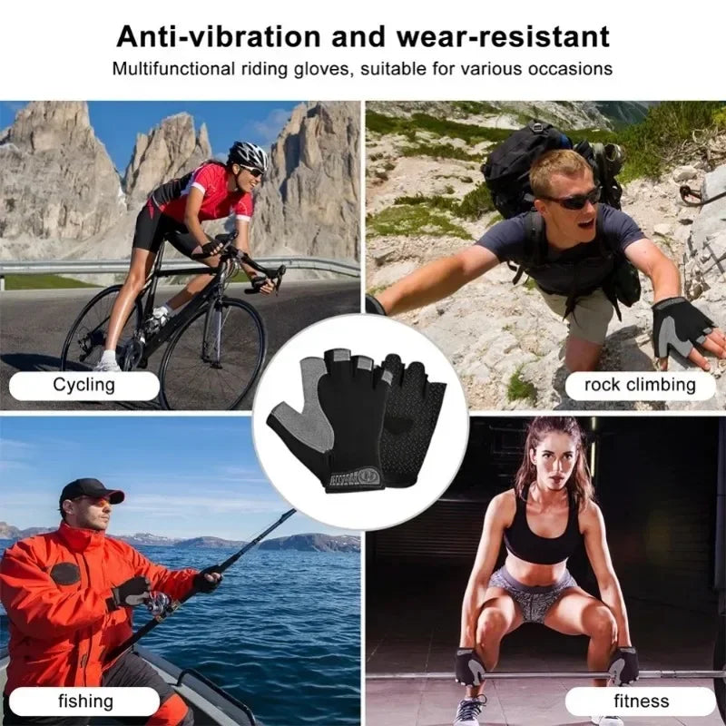 Fingerless Sports Fitness Training Men's Cycling Gloves