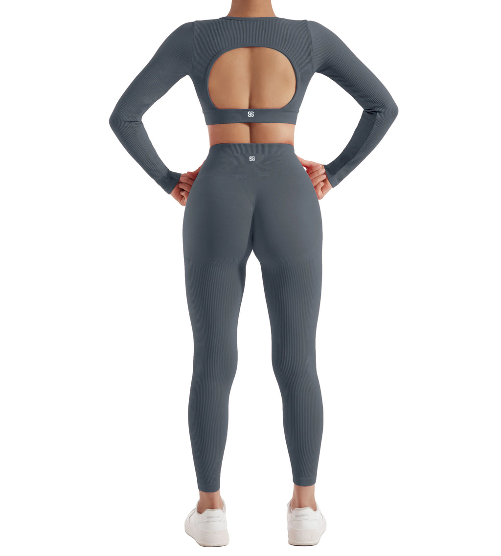 2PCS Yoga Suit Women Sports Set Quick-Drying  Tracksuit Running Workout