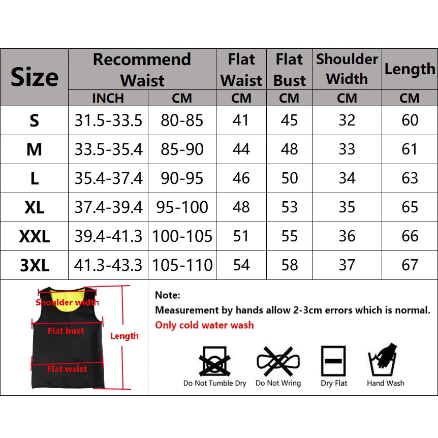 Men Training T-shirts Sauna Effect Sports Vest Exercise Tops  Slimming Weight Loss Sportswear