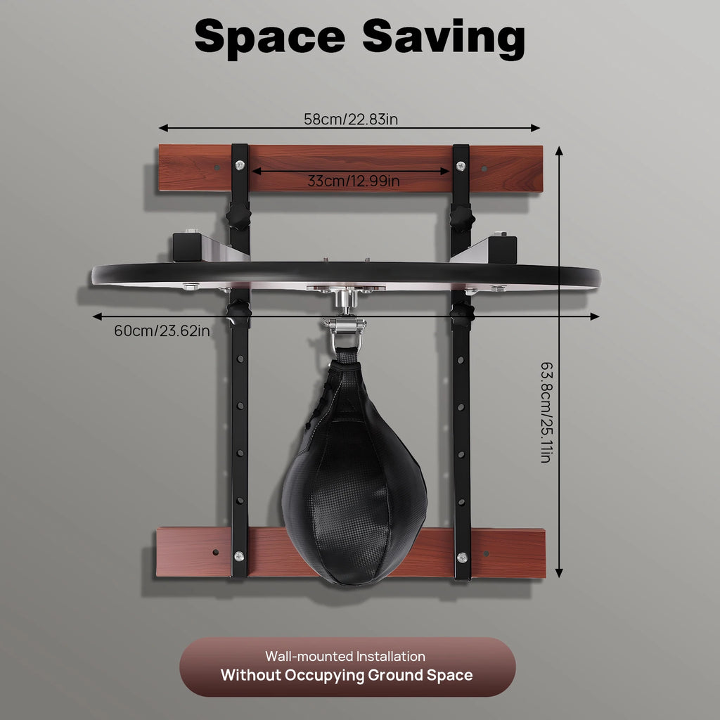 Wall Mounted Heavy Duty Adjustable Speed Bag Platform Kit