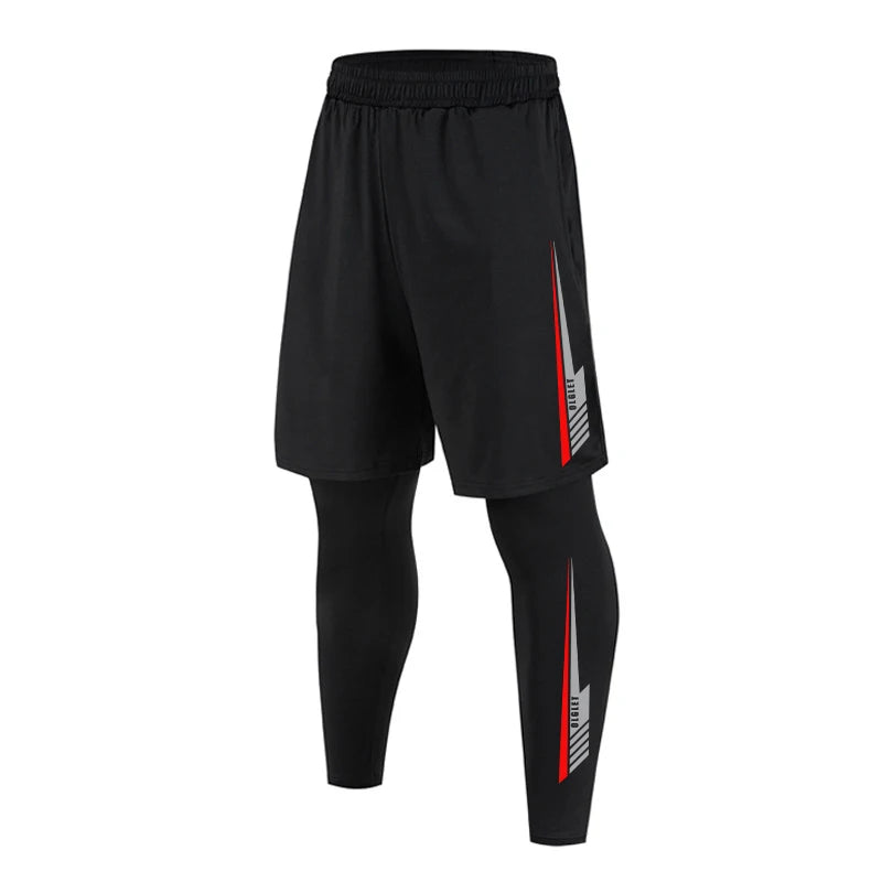 Men Training Athletic Pants Quick Dry Running Leggings Gym Compression Pants