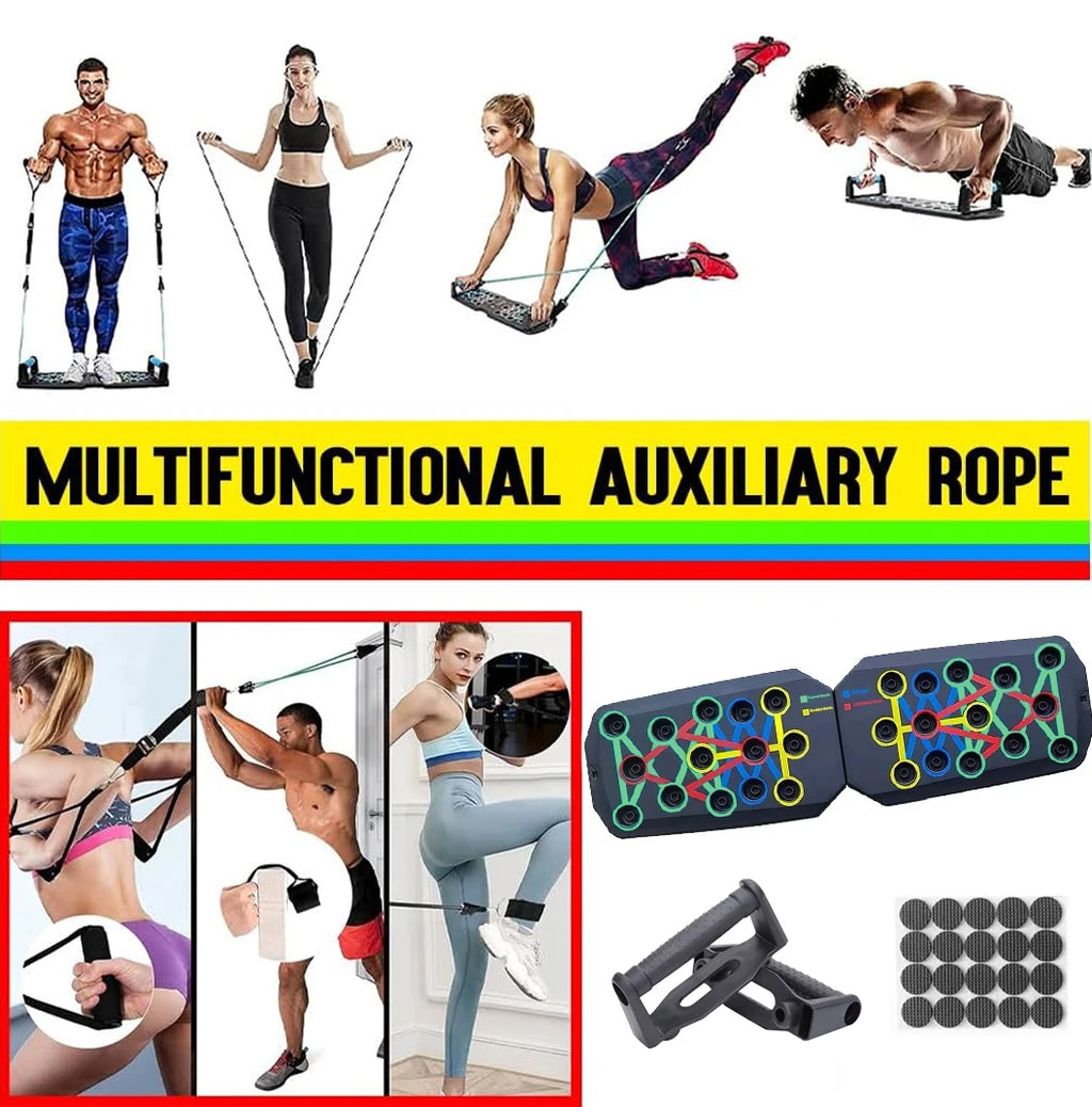 Push-up Board Set Portable Multifunctional Push-up Bar Foldable  For Chest Abdomen Arms/Back Training