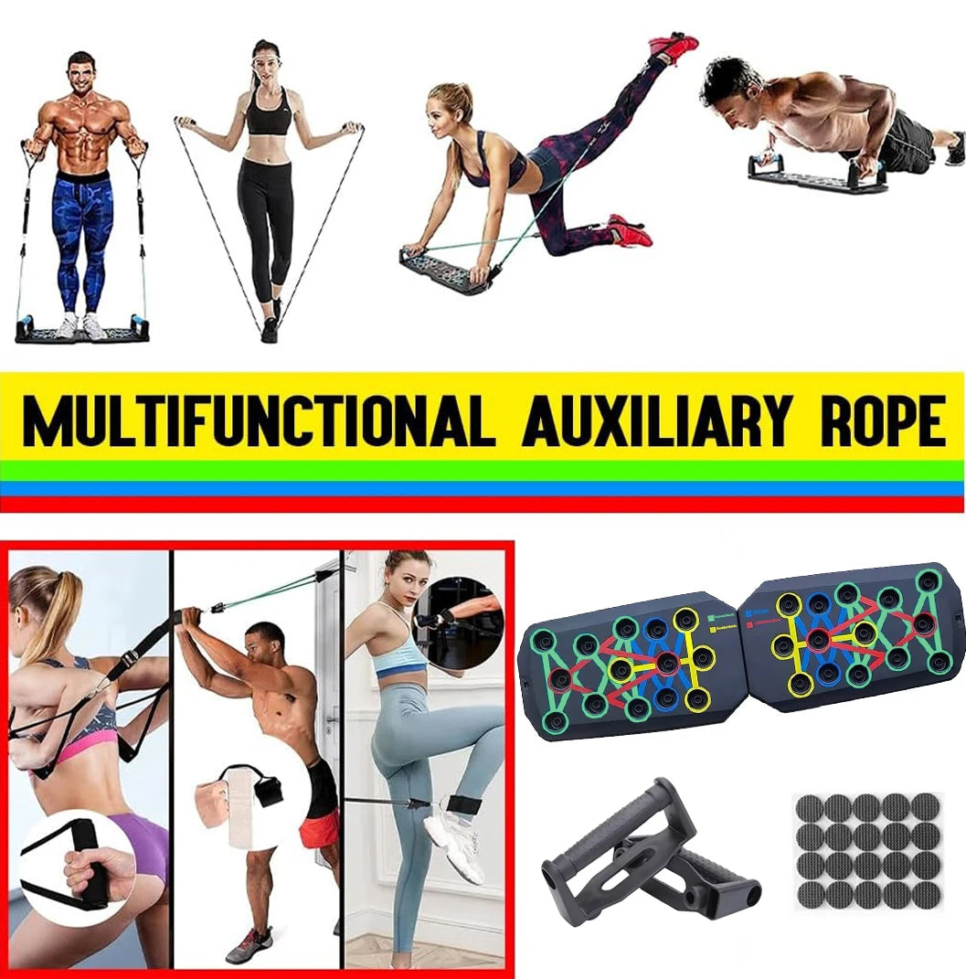 Push-up Board Set Portable Multifunctional Push-up Bar Foldable  For Chest Abdomen Arms/Back Training
