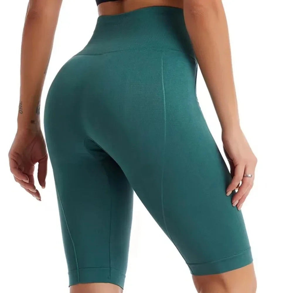 High Waist Sports Biker Shorts Women Naked Feeling Workout Push Up Leggings Tummy Control