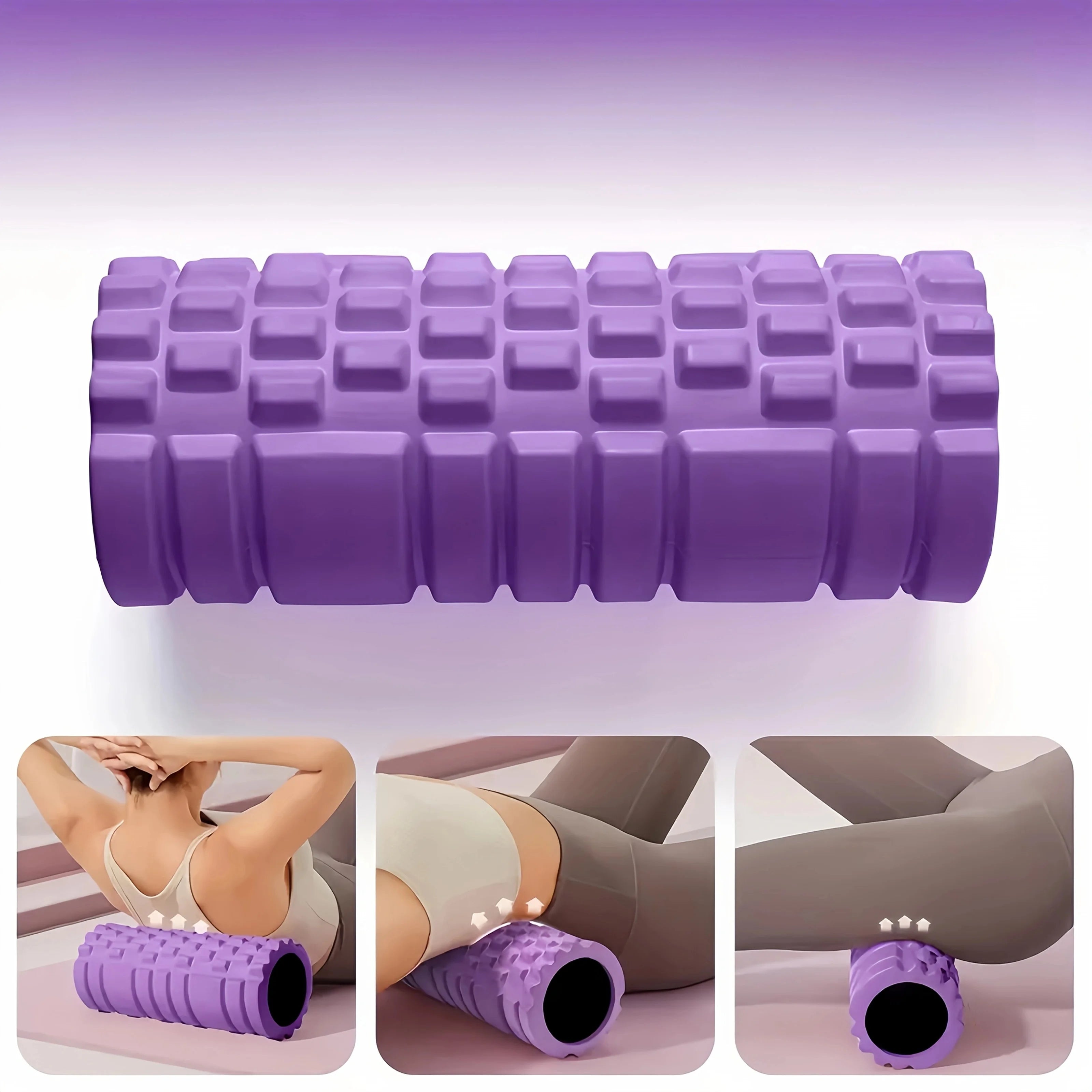1pc Foam Shaft Yoga  EVA Foam Roller Deep Tissue  For Back And Leg Muscle