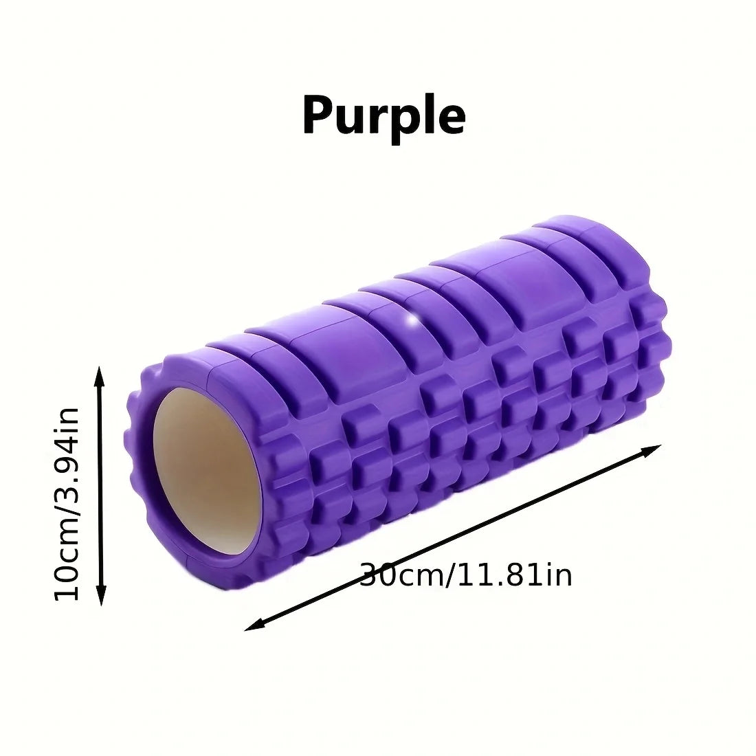 1pc Foam Shaft Yoga  EVA Foam Roller Deep Tissue  For Back And Leg Muscle