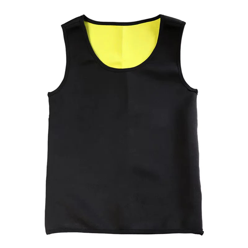 Men Training T-shirts Sauna Effect Sports Vest Exercise Tops  Slimming Weight Loss Sportswear