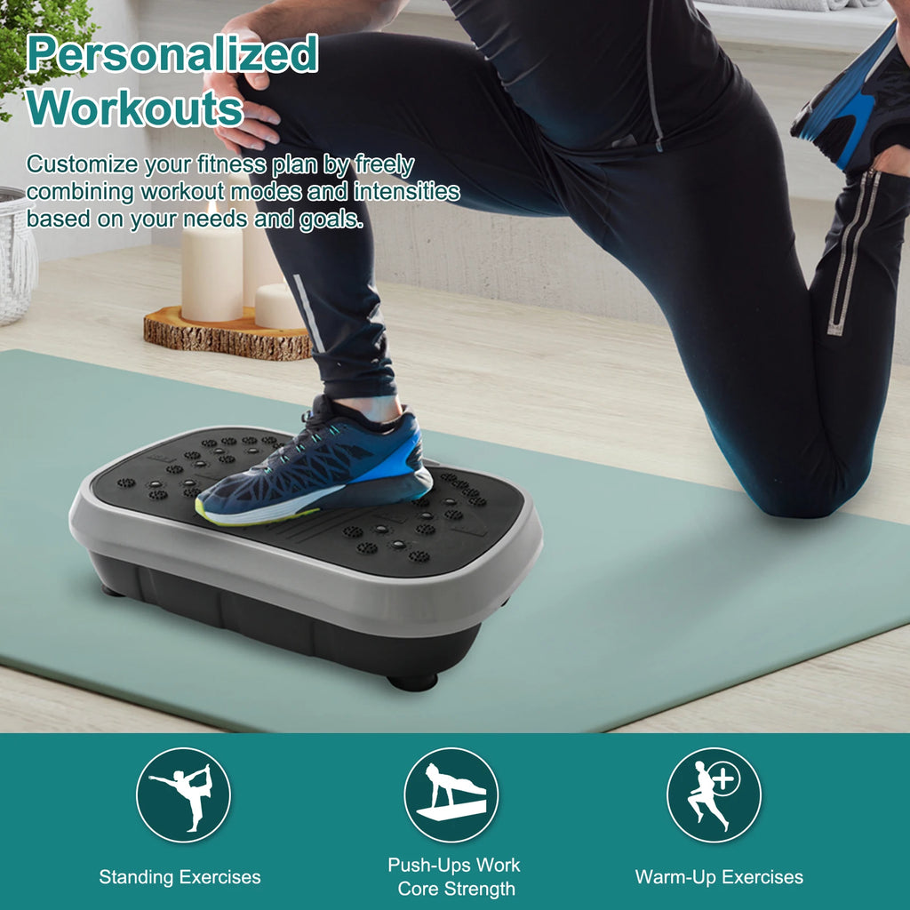 Portable Vibration Plate Exercise Machine with Remote Control