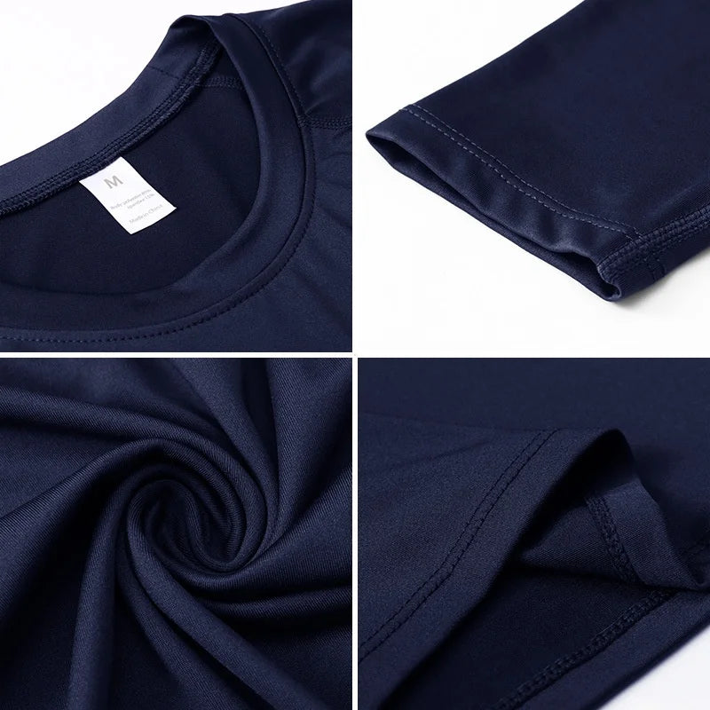 Men's Compression Shirts Long Sleeve Workout Gym Cool Dry Sports Base Layer Athletic Undershirts