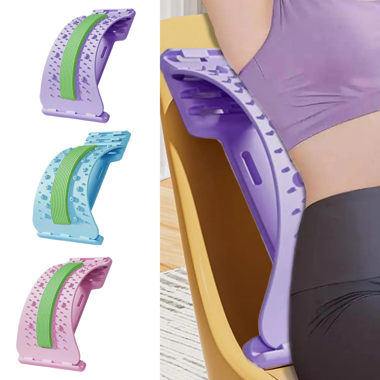 Back Stretcher 3-Level Adjustable Height Back Stretching Board
