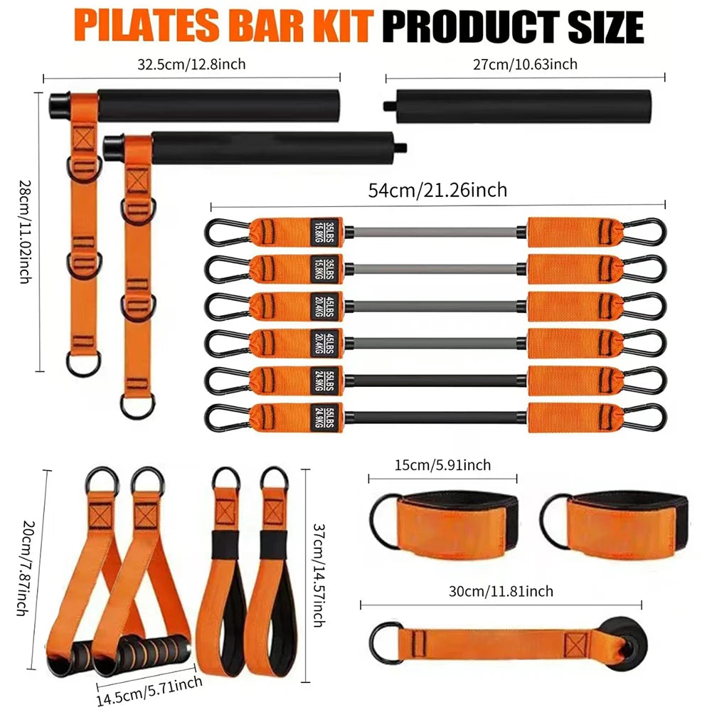 Multifunctional  Bar & Resistance Bands Workout Equipment