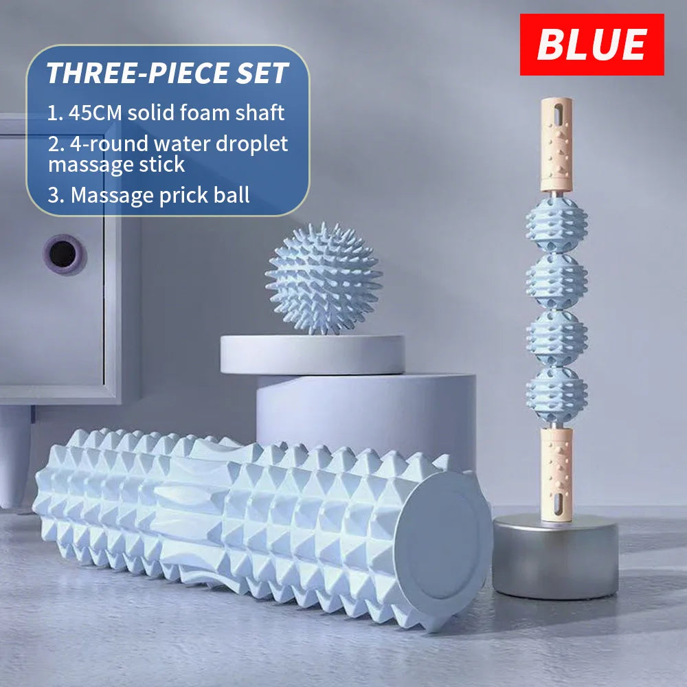 [Three piece massage set] Massage prick ball, massage roller
