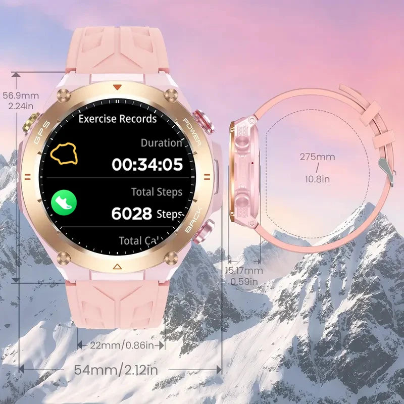 SENBONO 2025 Built-in GPS Women's Smart Watch Bluetooth Call Waterproof Sports Fitness Tracker