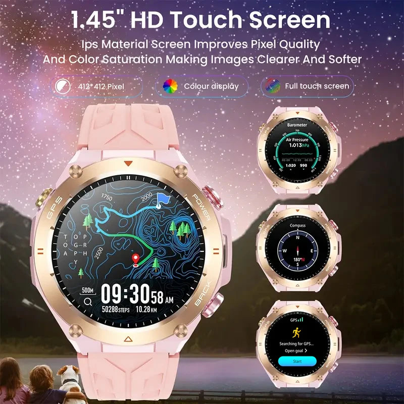 SENBONO 2025 Built-in GPS Women's Smart Watch Bluetooth Call Waterproof Sports Fitness Tracker