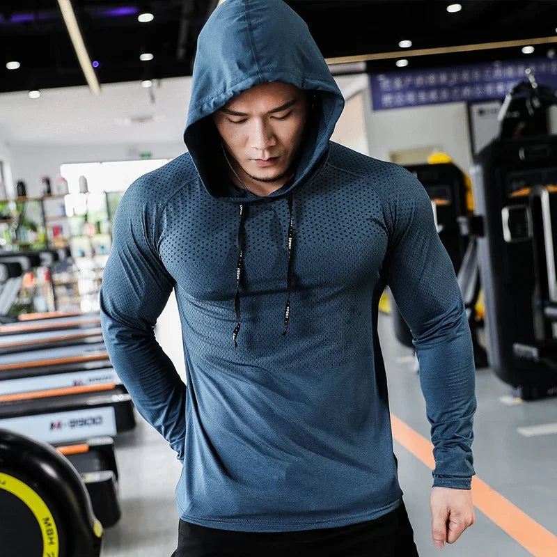 Mens Fitness Tracksuit Running Sport Hoodie Gym Joggers