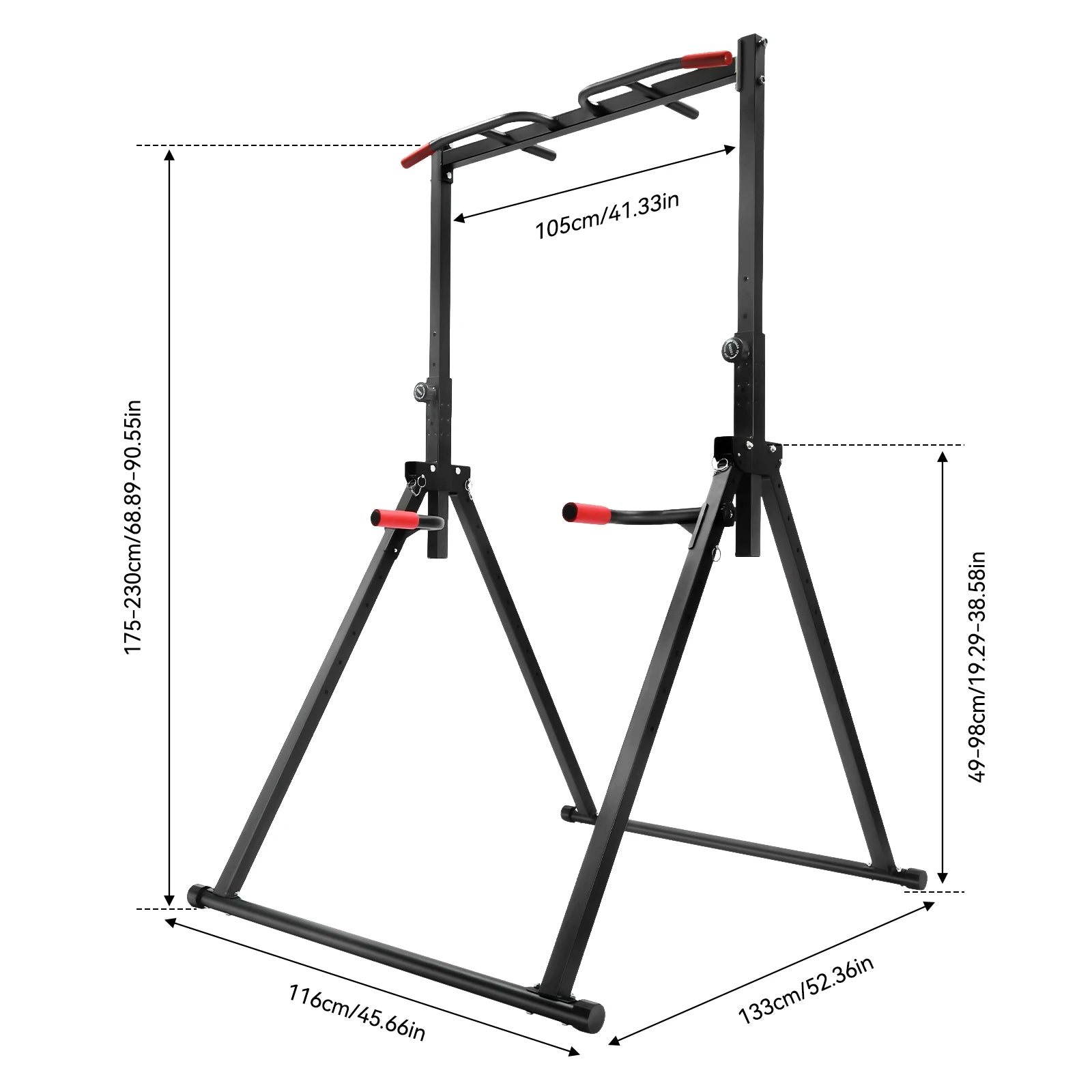 Adjustable Height Home Pull Up Bar Triangular 200kg Load-bearing