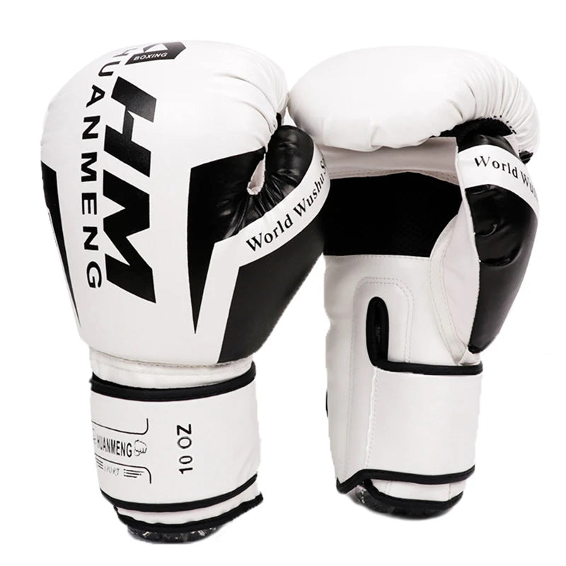 1 Pair Unisex Boxing  Training Exercise Leather Gloves