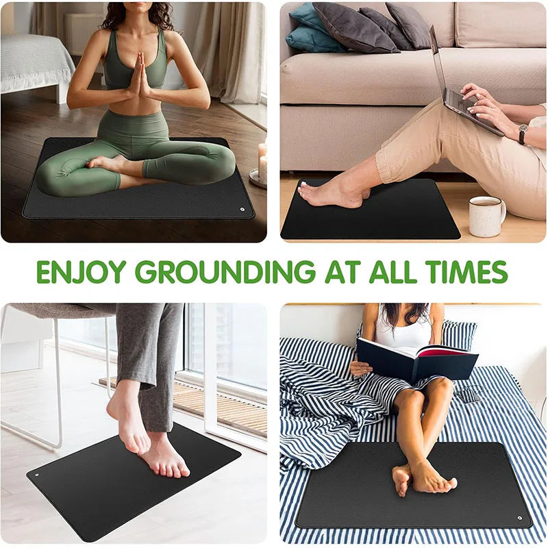 Yoga Grounding mat, suitable for home or office use to enhance health, with grounding wire
