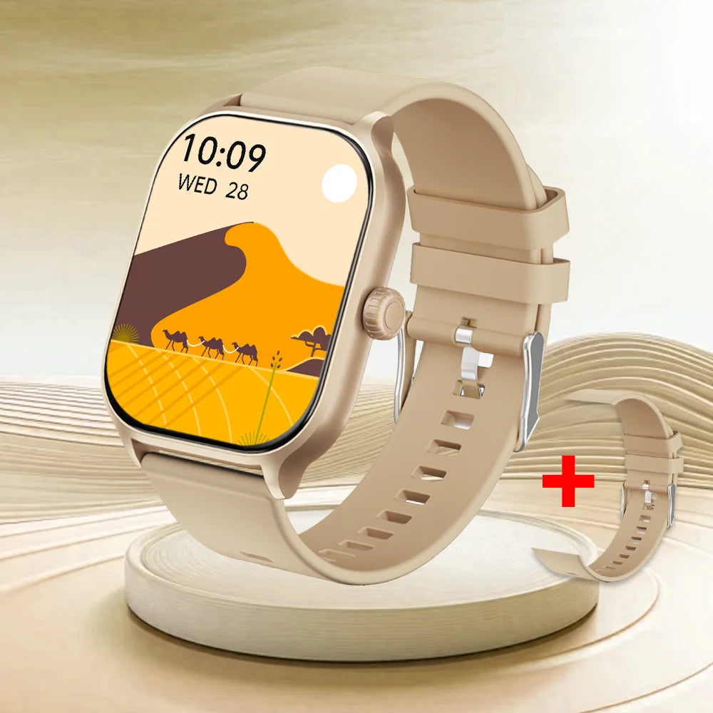 LAXASFIT New Smart Watch 2.01 Inch Bluetooth Call IP68 Waterproof Sports Fitness