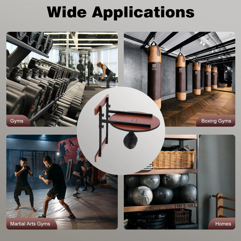 Wall Mounted Heavy Duty Adjustable Speed Bag Platform Kit