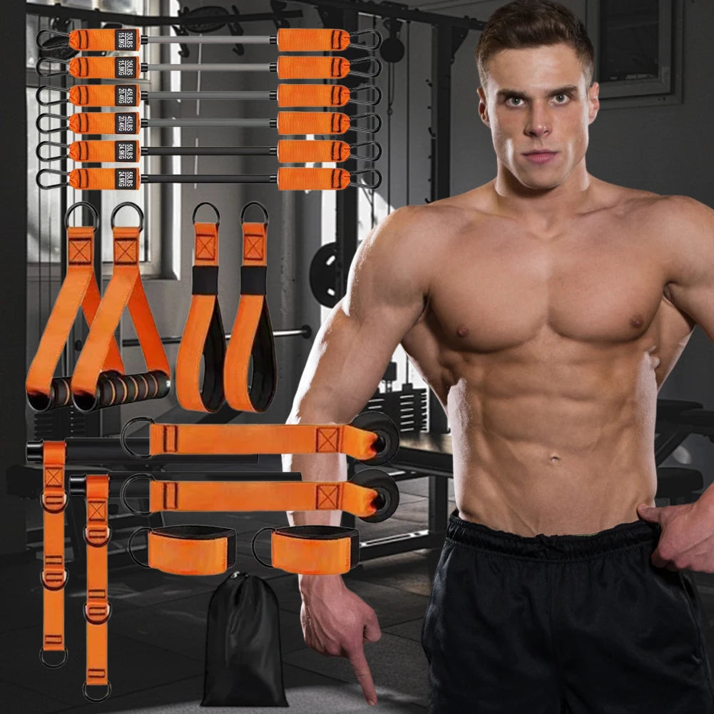 Multifunctional  Bar & Resistance Bands Workout Equipment