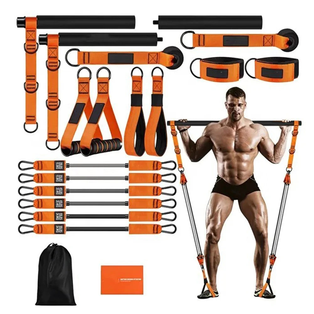Multifunctional  Bar & Resistance Bands Workout Equipment
